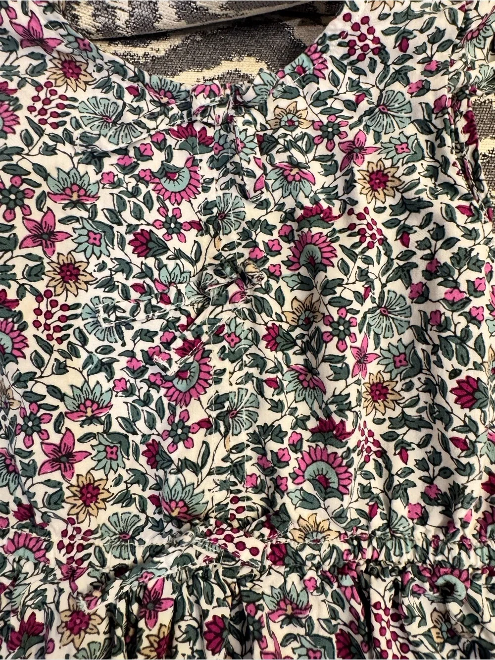 JCrew Crew Cuts block print style Size 4 dress EUC